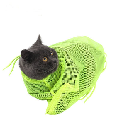 Polyester Cat Washing Shower Mesh Bags - Pet Parade Point