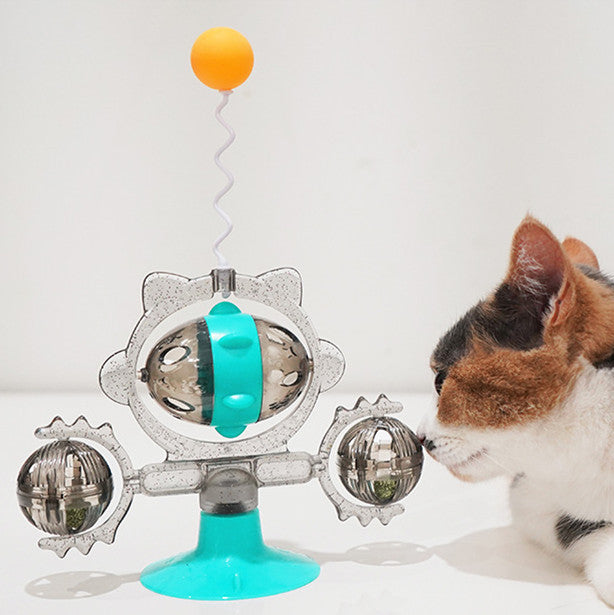 Pet Supplies Cat Pinwheel Toy Sucker Leaky Ball - Pet Parade Point