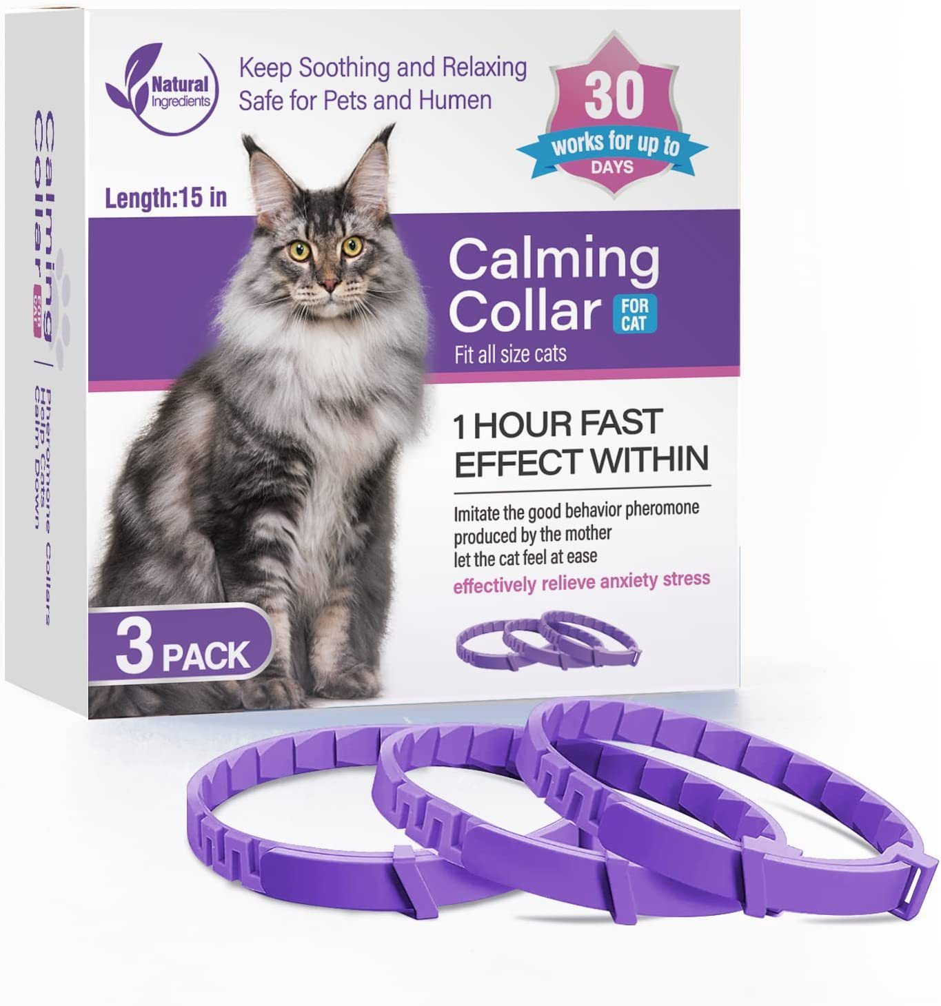 Pet Soothing Calming Collar Cat - Pet Parade Point